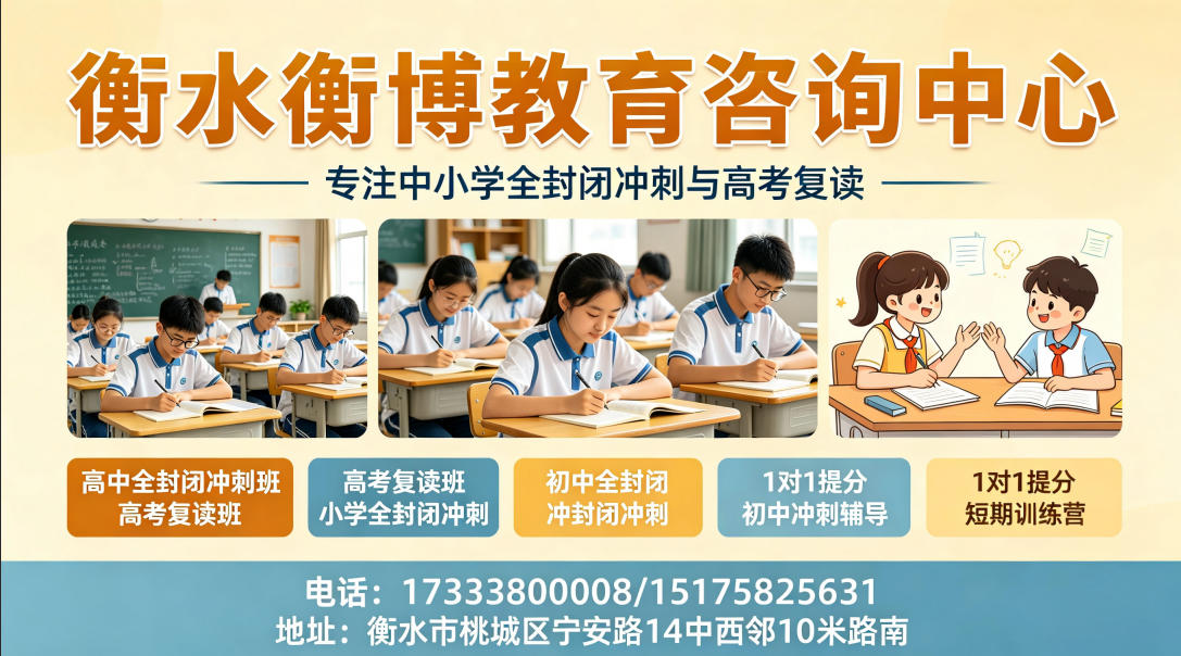2026年衡水高考快速提分机构,高考高分复读冲刺机构怎么选指南：聚焦冲刺提分本质，深度解析衡水本地五家核心机构的差异化优势